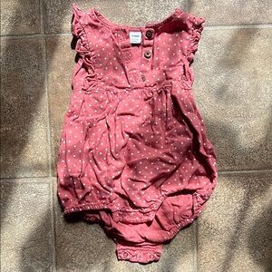 Old Navy 18-24 month Pink Polka Dot Baby Romper